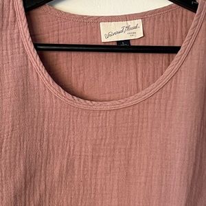 Universal Thread Long Sleeve Blouse Top Dusty Mauve Pink Womens Large Shirt